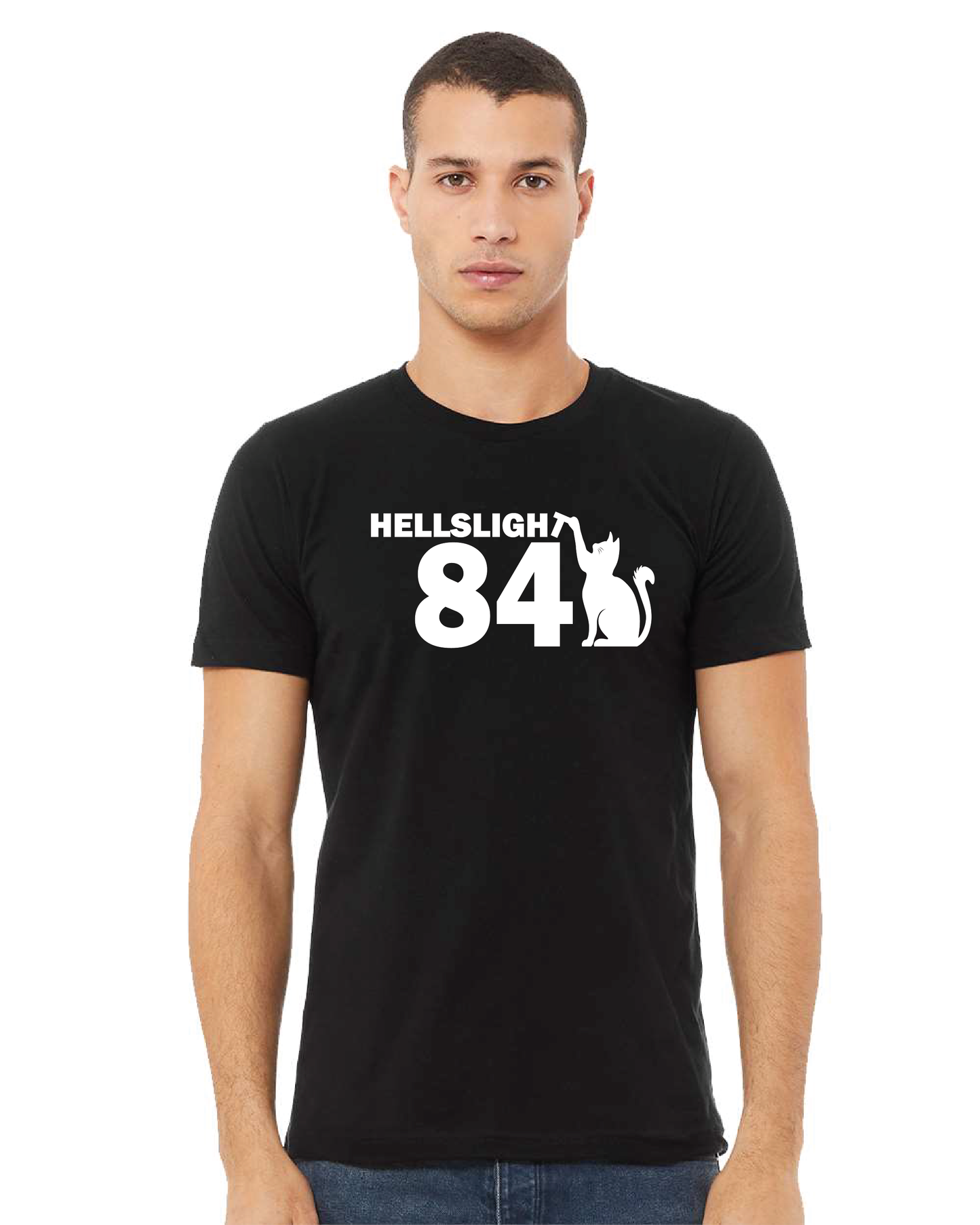 Hellslight 84 with Cat (Basic T-shirt)