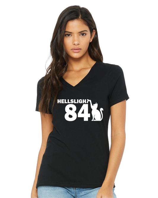 Hellslight 84 with Cat (Premium V-neck)